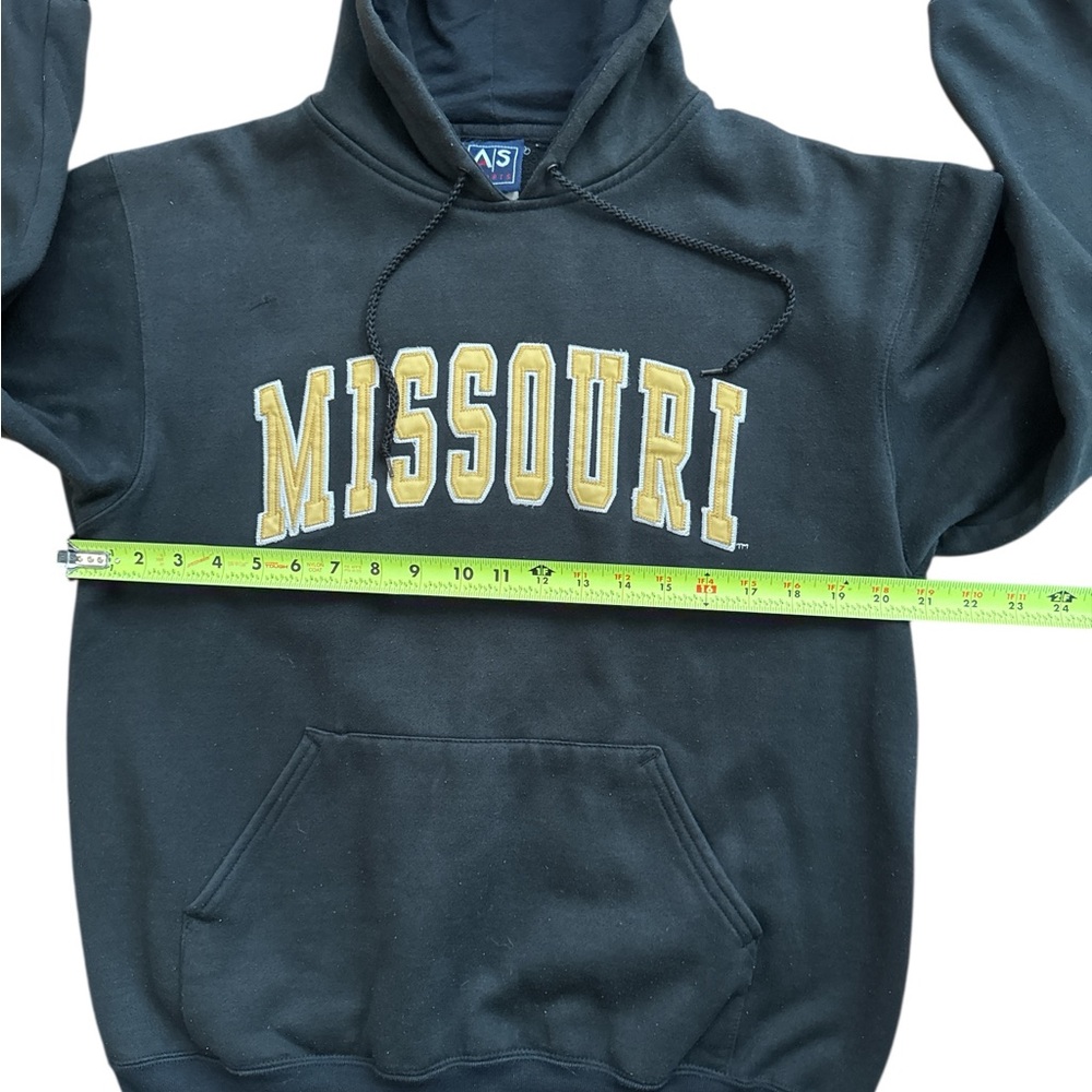 Vintage Missouri Tiger Black & Gold Hoodie Size Medium Men’s/Unisex College NCAA - Picture 4 of 7